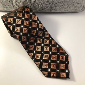 Croft & Barrow tie - black and orange